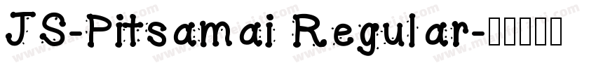 JS-Pitsamai Regular字体转换